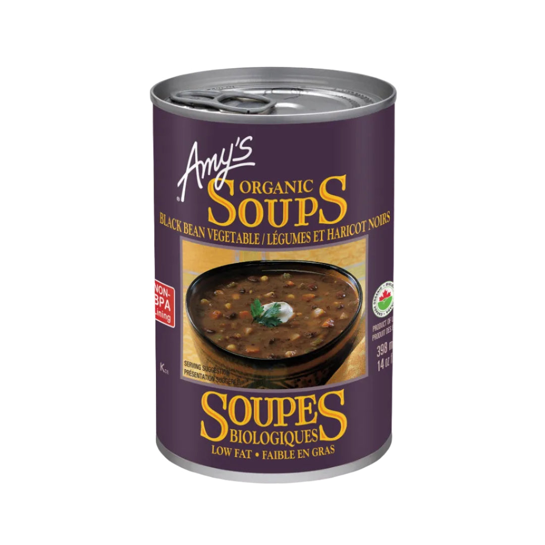 Amy's Kitchen Organic Black Bean Vegetable Soup (398ml) - Lifestyle Markets