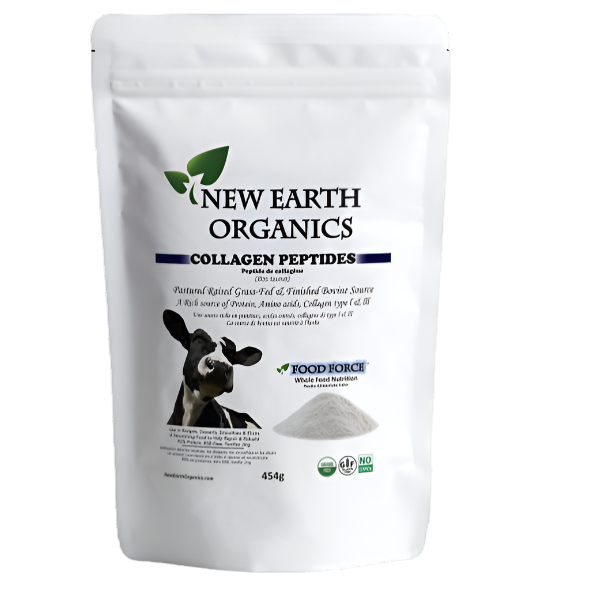 New Earth Organics Collagen Peptides (454g) - Lifestyle Markets