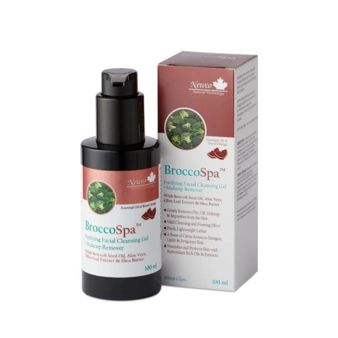 NewCo BroccoSpa Purifying Facial Cleansing Gel & Makeup Remover (100ml) - Lifestyle Markets