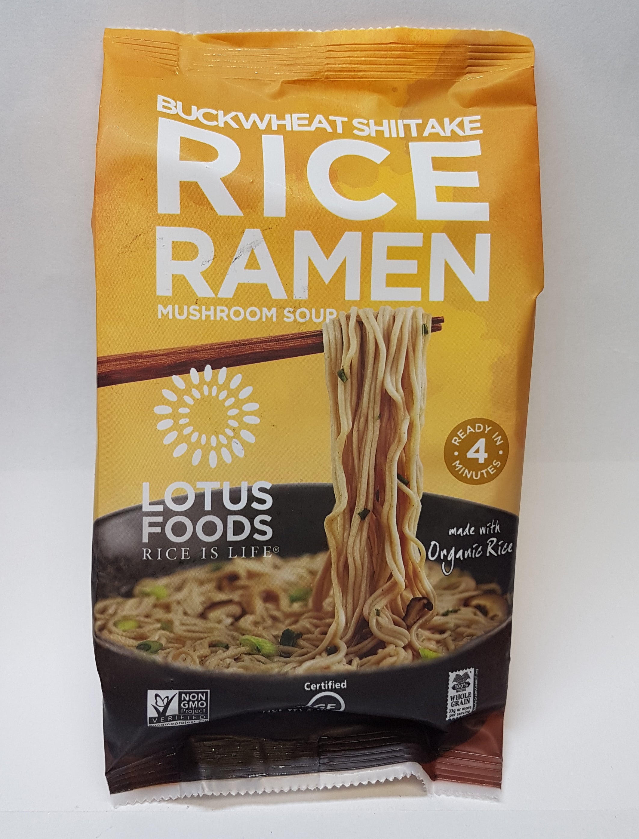 Lotus Foods Buckwheat Shiitake Rice Ramen Mushroom Soup (80g) - Lifestyle Markets