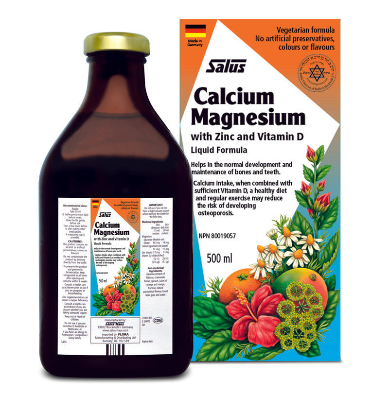 Salus Calcium & Magnesium With Zinc and Vitamin D (500ml) - Lifestyle Markets