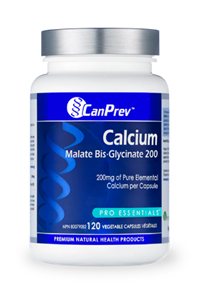 CanPrev Calcium Malate Bis-Glycinate 200 (120 Vegetable Capsules) - Lifestyle Markets