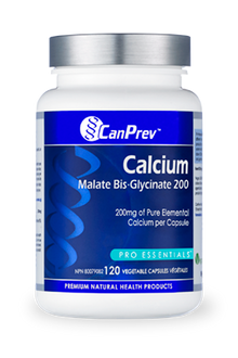 CanPrev Calcium Malate Bis-Glycinate 200 (120 Vegetable Capsules) - Lifestyle Markets