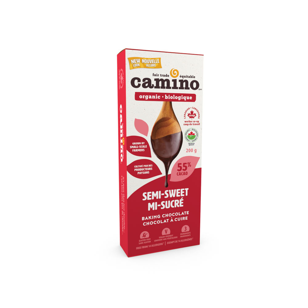 Camino 55% Cocoa Semi-Sweet Baking Chocolate (200g) - Lifestyle Markets