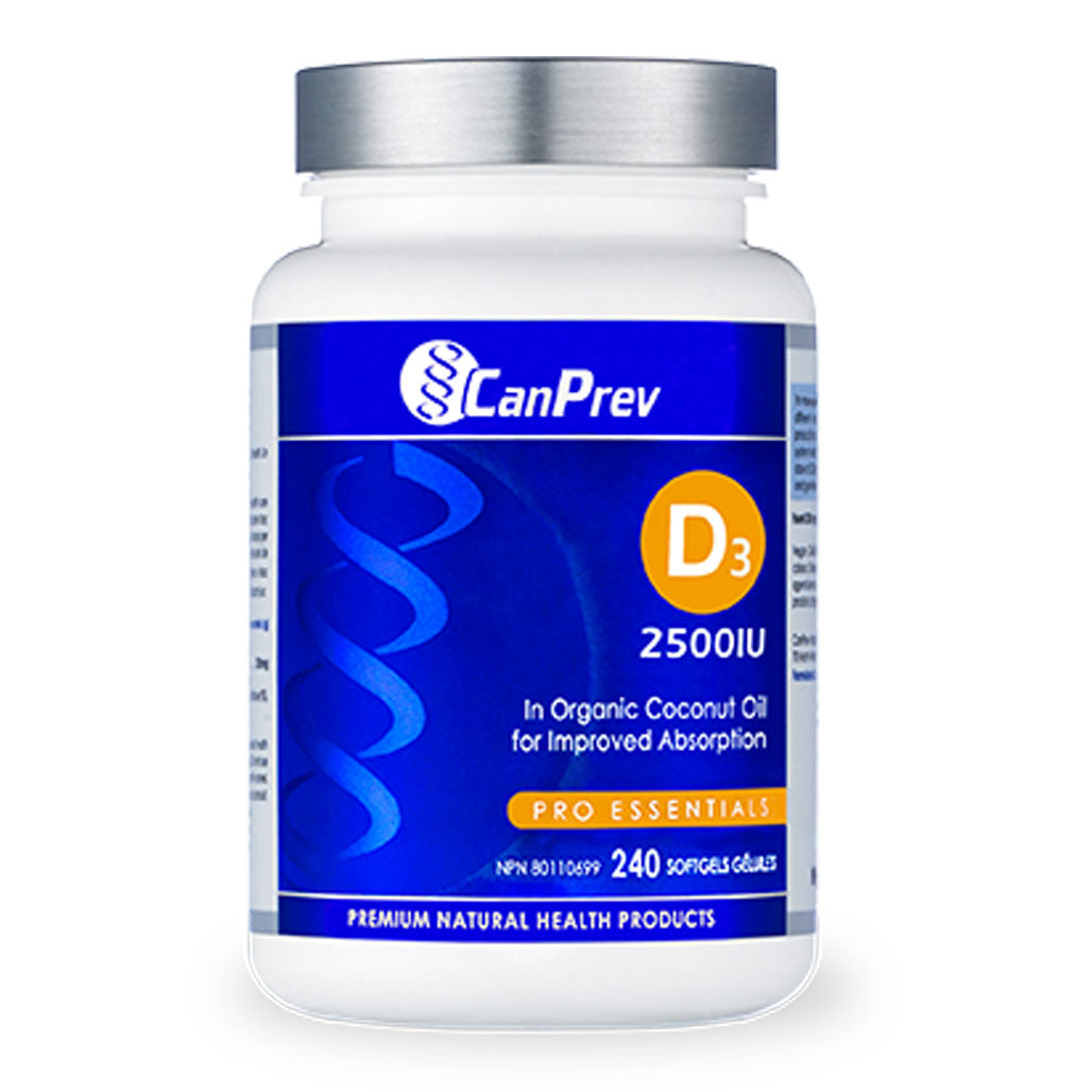 CanPrev Vitamin D3 2,500IU (240sgels) - Lifestyle Markets