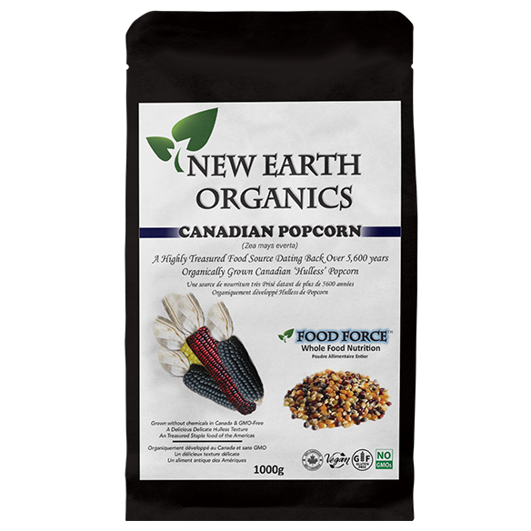 New Earth Organics Canadian Popcorn (1kg) - Lifestyle Markets