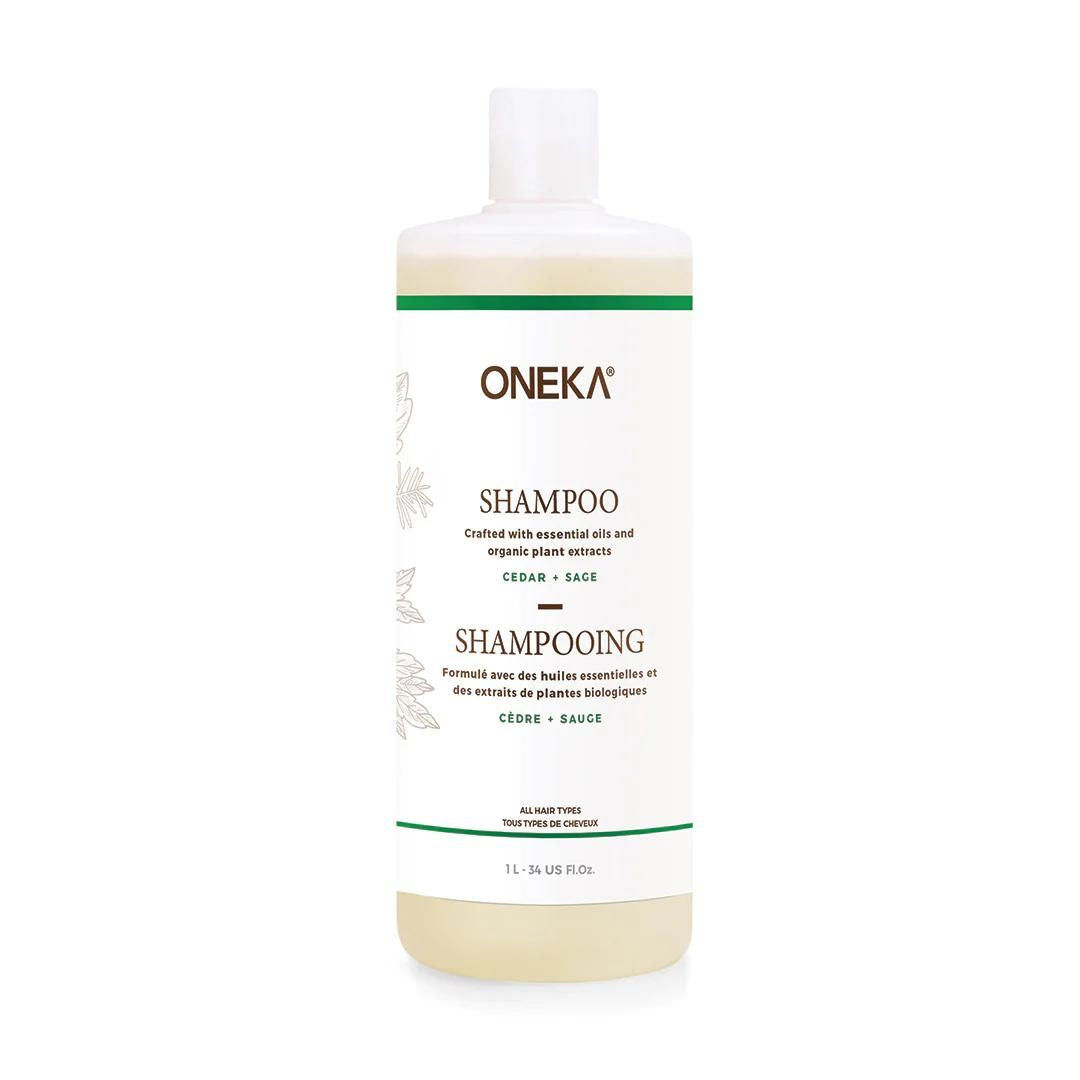 Oneka Shampoo - Cedar & Sage (500ml & 1L) - Lifestyle Markets