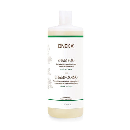 Oneka Shampoo - Cedar & Sage (500ml & 1L) - Lifestyle Markets