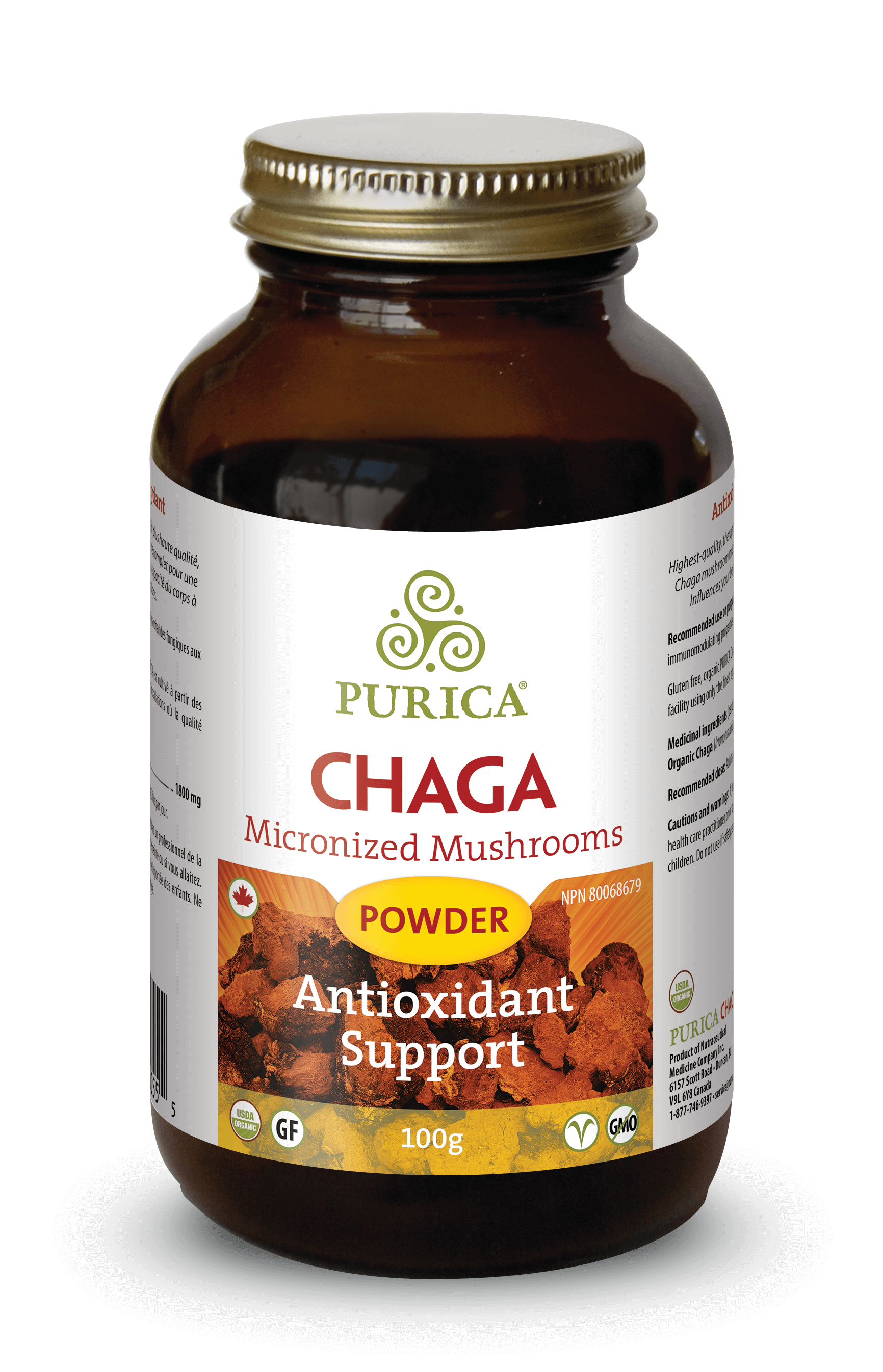 Purica Chaga Powder (100g) - Lifestyle Markets