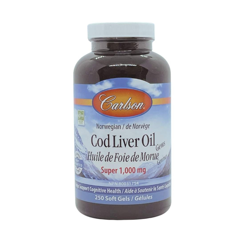 Carlson Norwegian Cod Liver Oil (250 SGels) - Lifestyle Markets