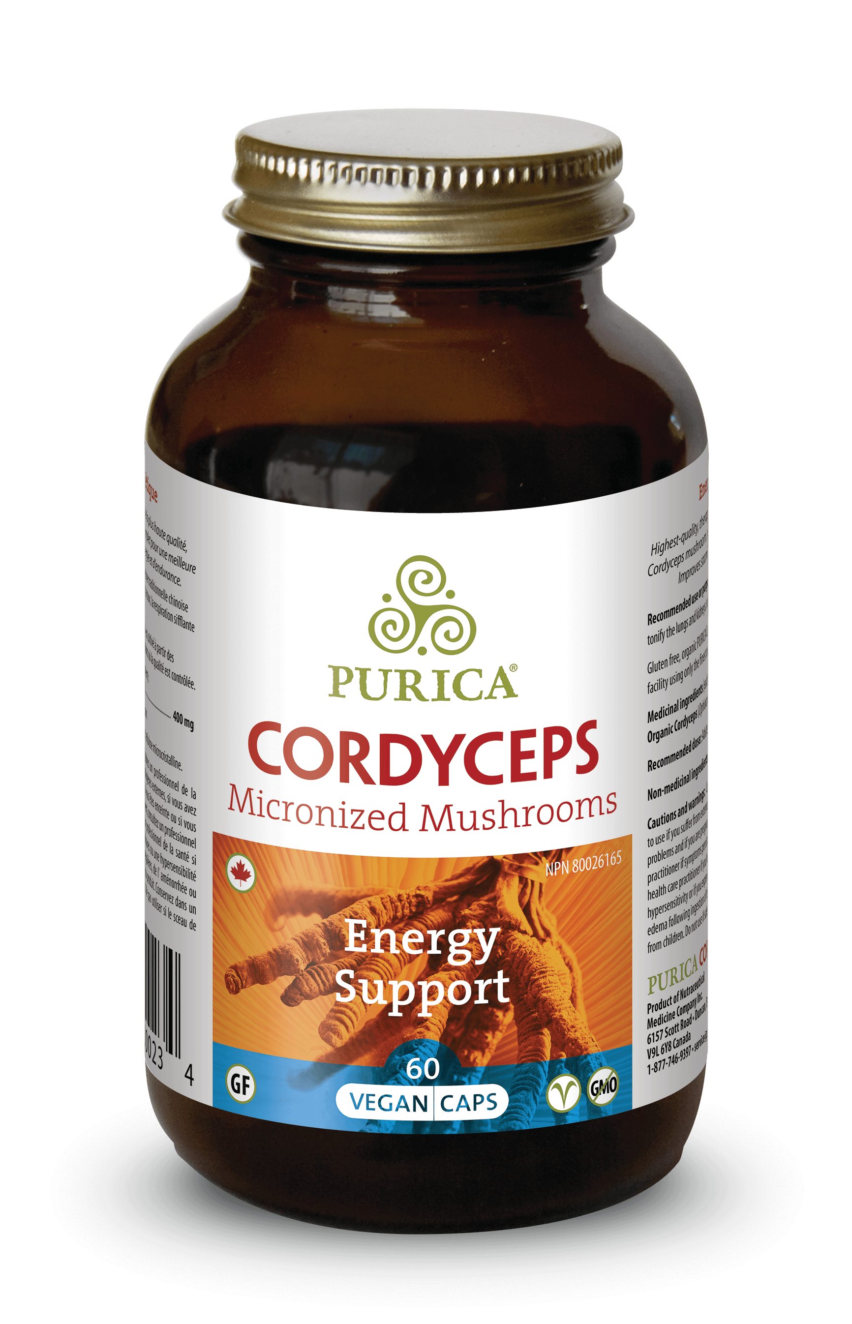 Purica Cordyceps (60 VCaps) - Lifestyle Markets
