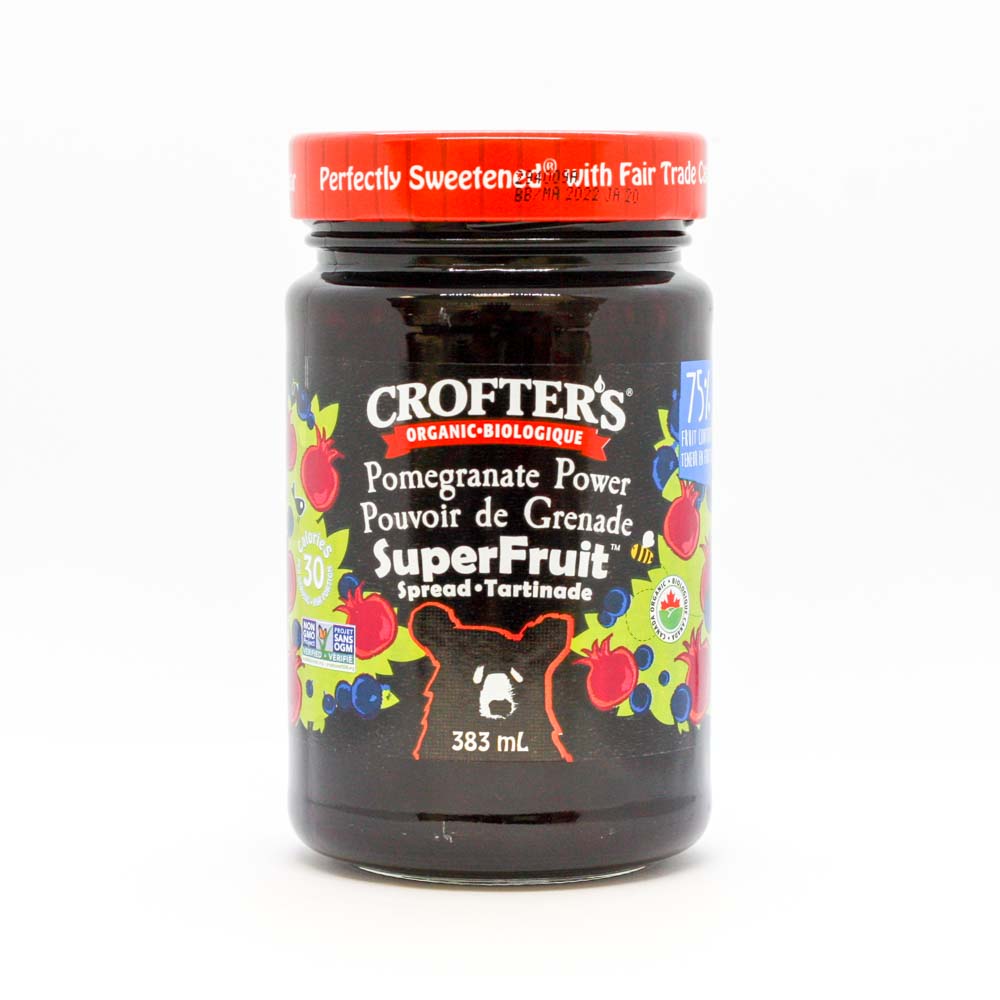 Crofter's Organic Pomegranate Power Spread (383ml) - Lifestyle Markets