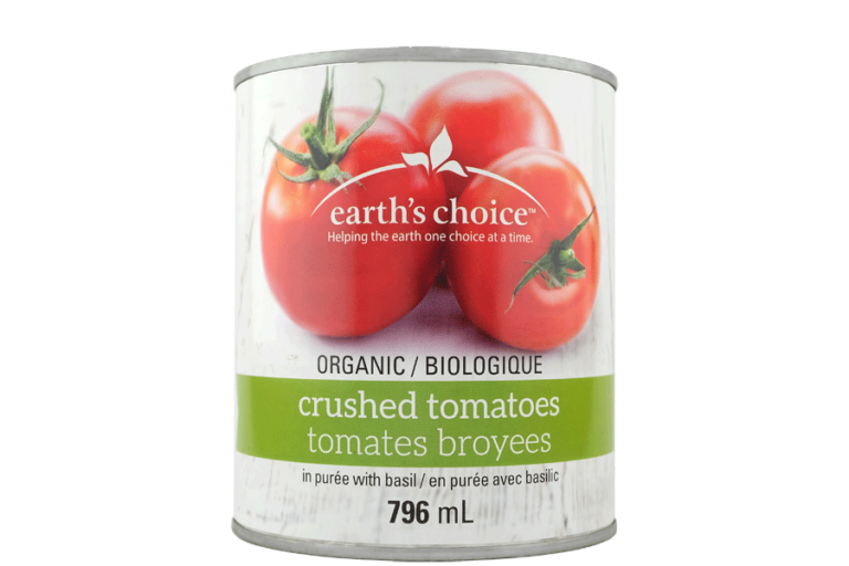 Earth's Choice Organic Crushed Tomatoes with Basil (796 mL) - Lifestyle Markets