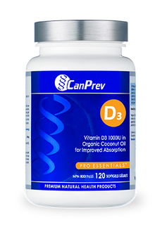 CanPrev Vitamin D3 in Coconut Oil (120 sgels) - Lifestyle Markets