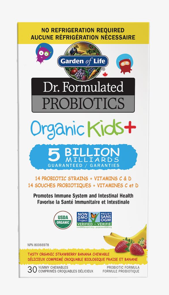 Dr. Formulated Probiotics Kids+ Strawberry Banana (30chews) - Lifestyle Markets