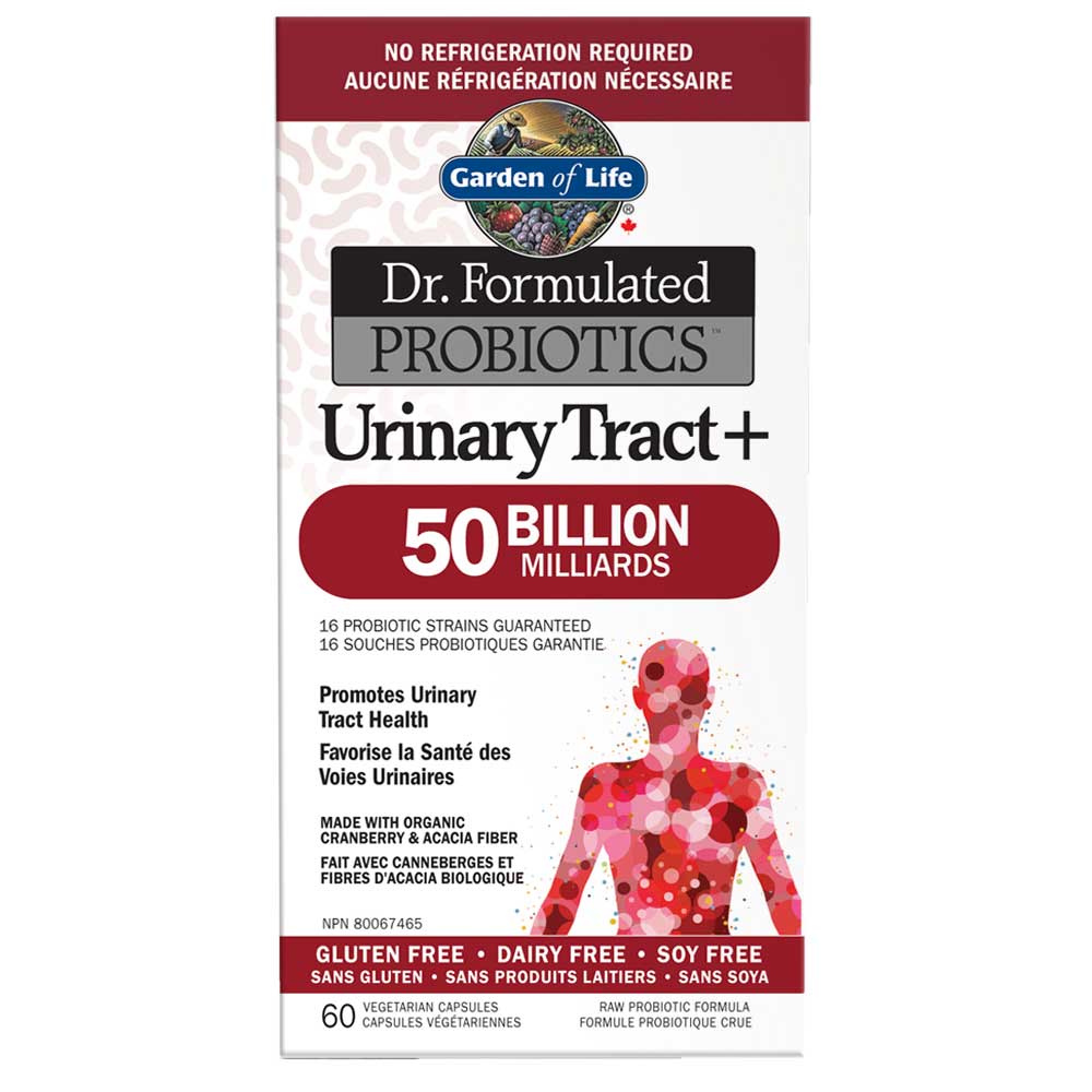 Garden of Life Dr. Formulated Probiotics Urinary Tract+ 50 Billion (60vcaps) - Lifestyle Markets