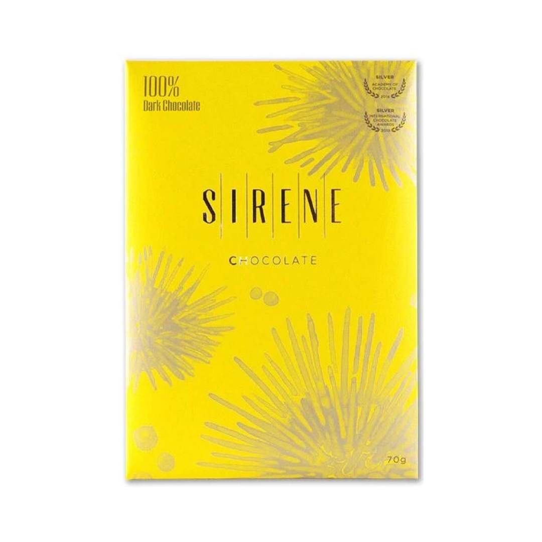 Sirene Chocolate 100% Dark Chocolate (70g) - Lifestyle Markets