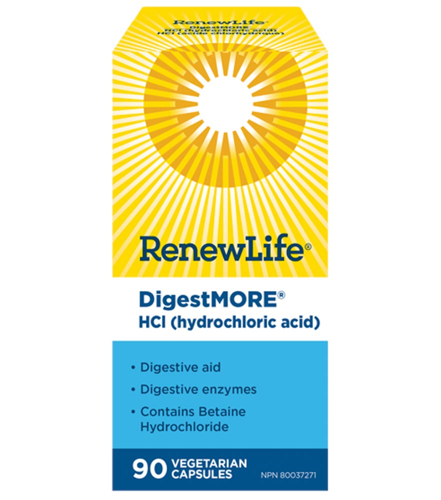 Renew Life DigestMORE HCl (90 VCaps) - Lifestyle Markets