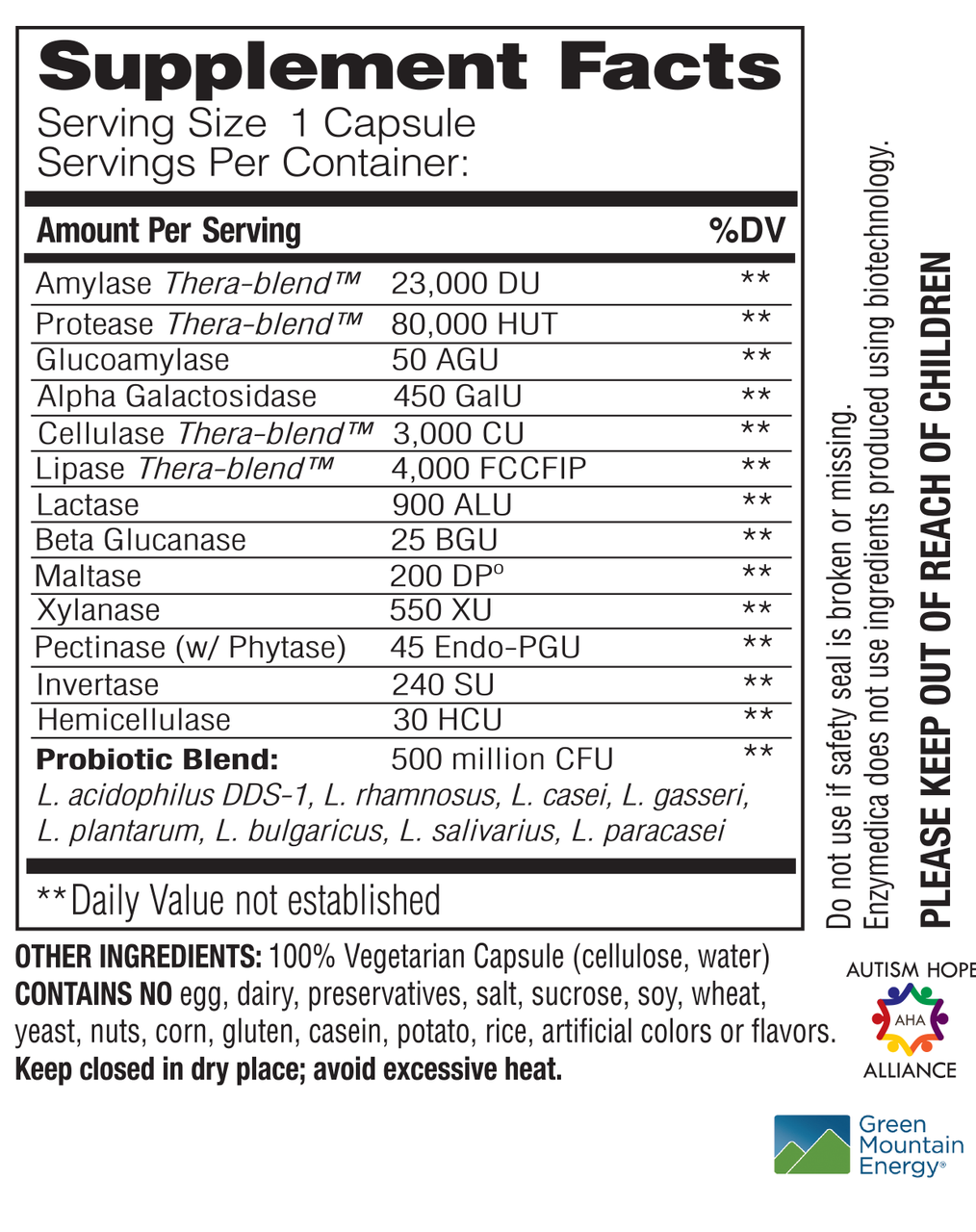 Enzymedica Digest Gold + Probiotics (90 Vcaps) - Lifestyle Markets