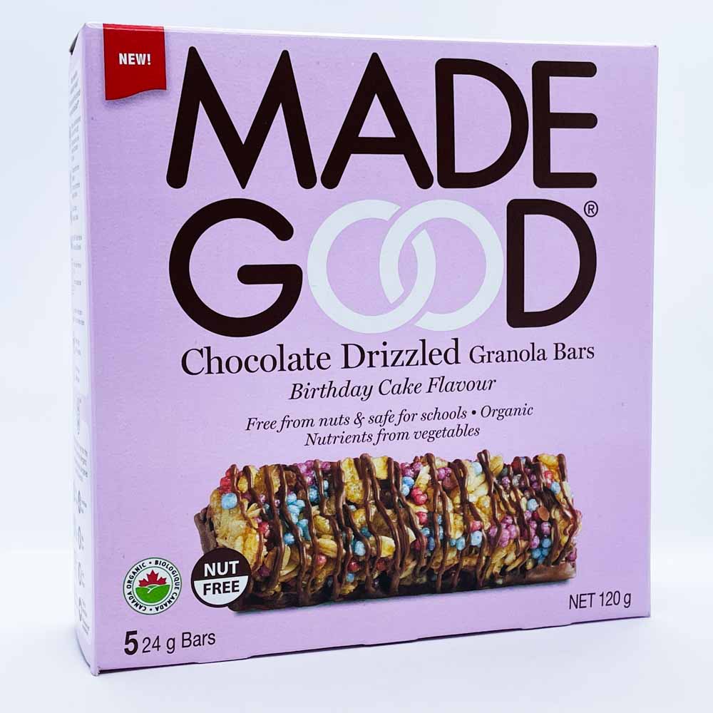 Made Good Chocolate Drizzled Granola Bars - Birthday Cake Flavour (5x24g) - Lifestyle Markets