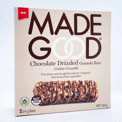 Made Good Chocolate Drizzled Granola Bars - Cookie Crumble (5x24g) - Lifestyle Markets