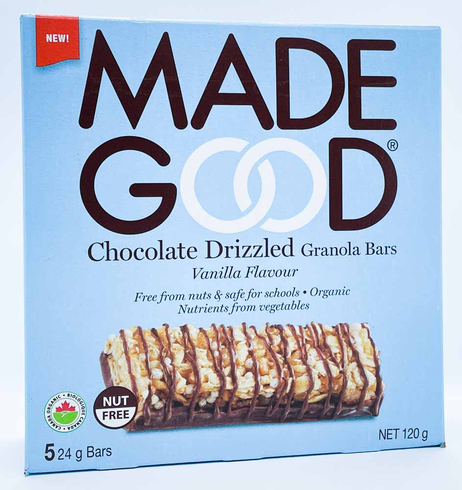 Made Good Chocolate Drizzled Granola Bars - Vanilla Flavour (5x24g) - Lifestyle Markets