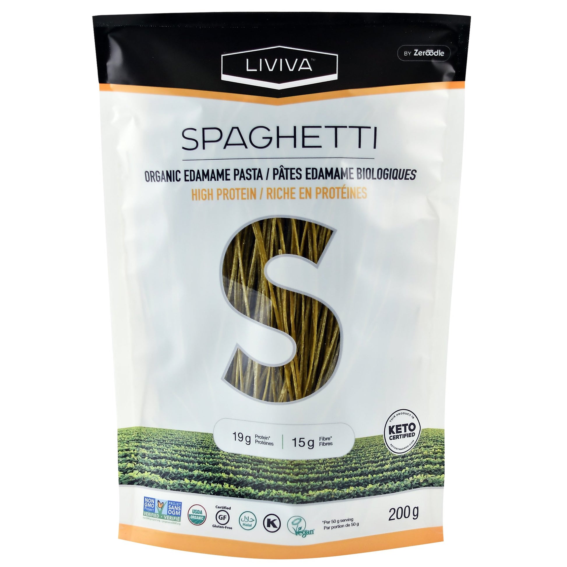 Liviva Organic Edamame Spaghetti (200g) - Lifestyle Markets