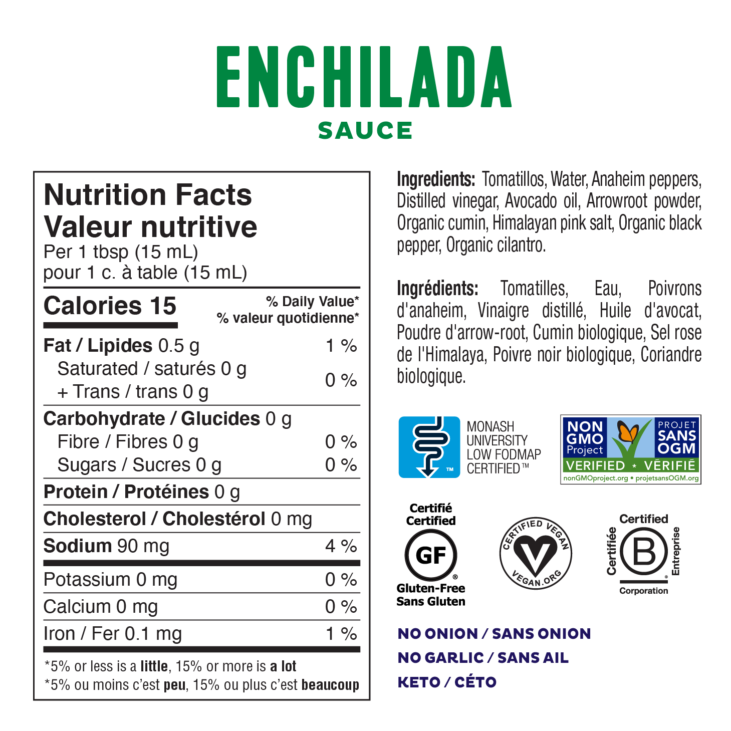 Fody Foods Sauce - Green Enchilada (236ml) - Lifestyle Markets