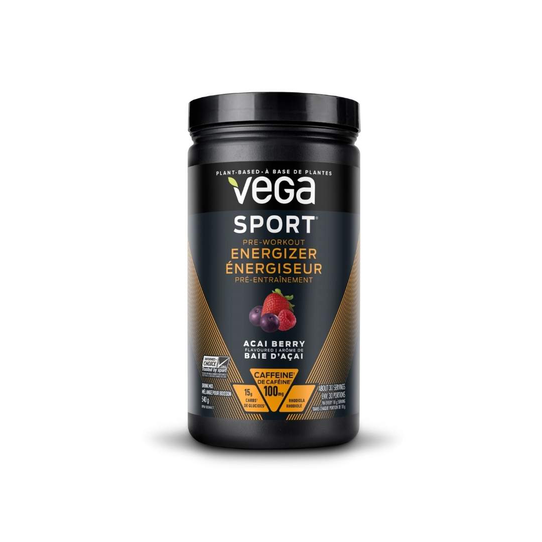Vega Sport Pre-Workout Energizer - Acai Berry (540g) - Lifestyle Markets