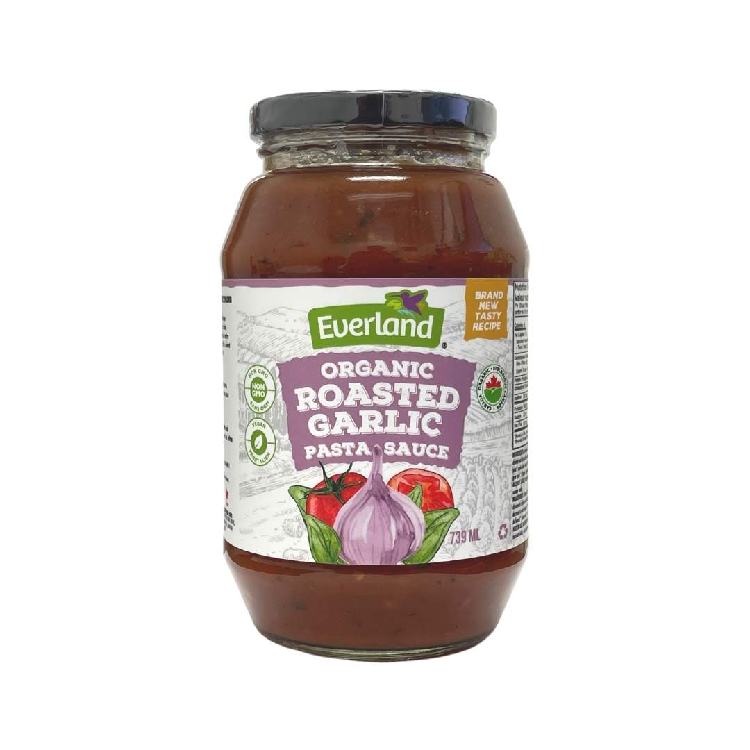 Everland Organic Pasta Sauce - Roasted Garlic (739ml) - Lifestyle Markets