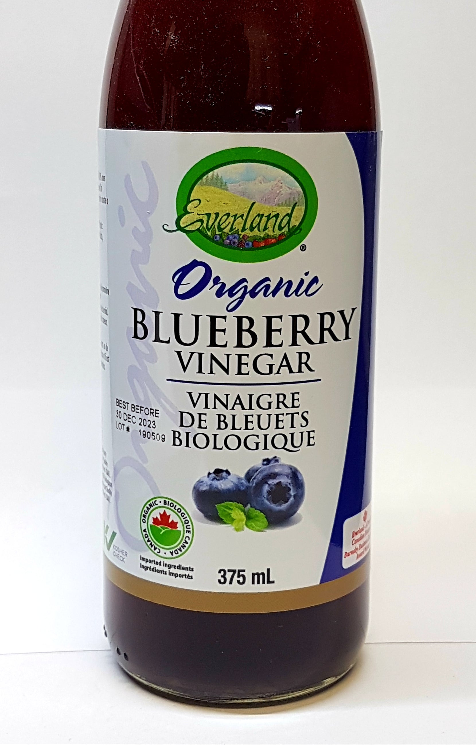 Everland Organic Blueberry Vinegar (375ml) - Lifestyle Markets