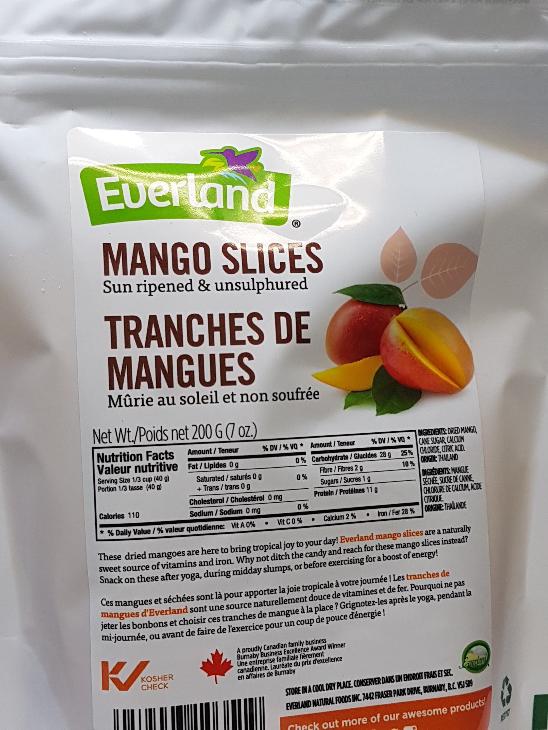 Everland Dried Mango Slices (200g) - Lifestyle Markets