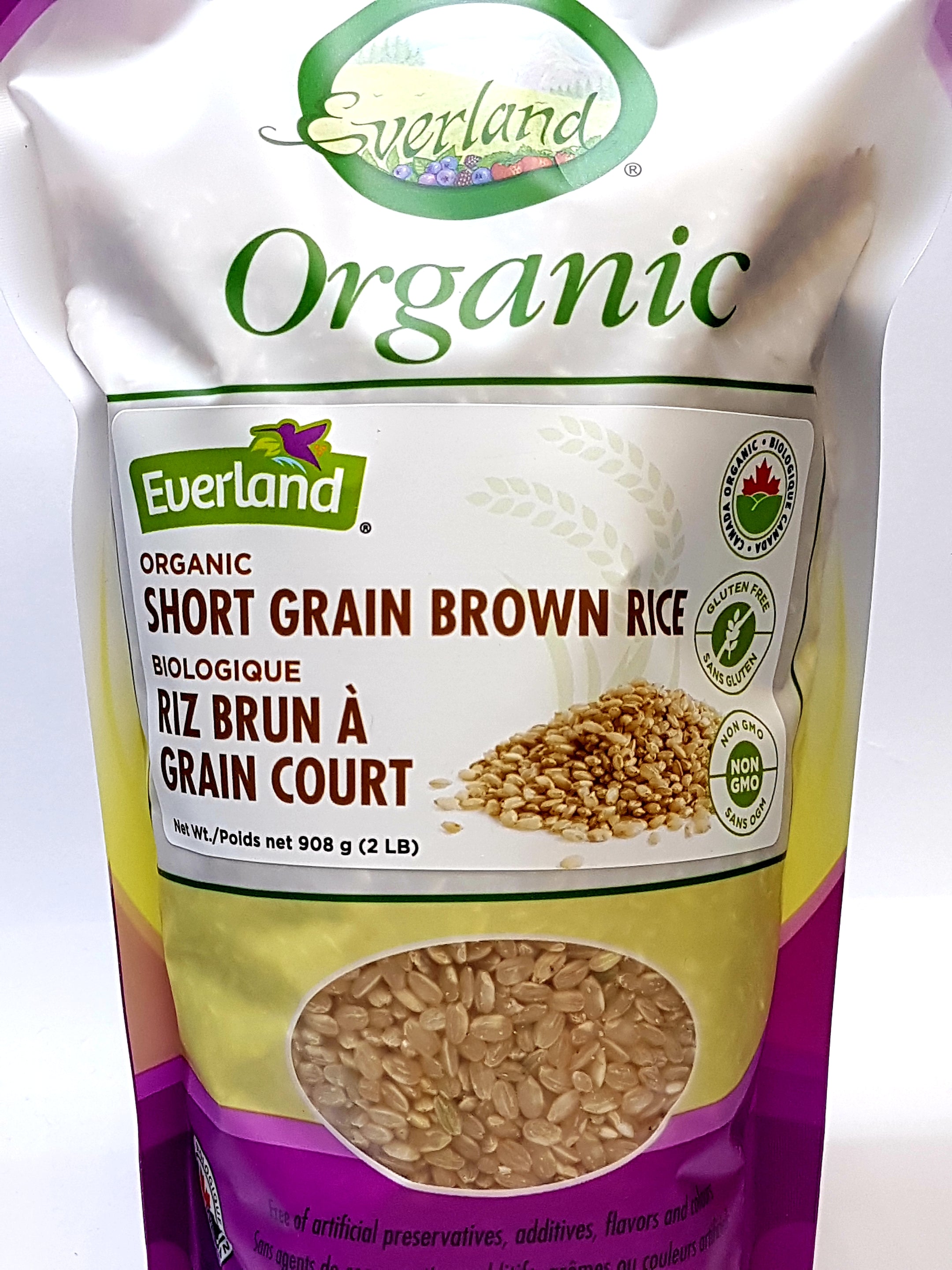 Everland Organic Short Grain Brown Rice (908g) - Lifestyle Markets