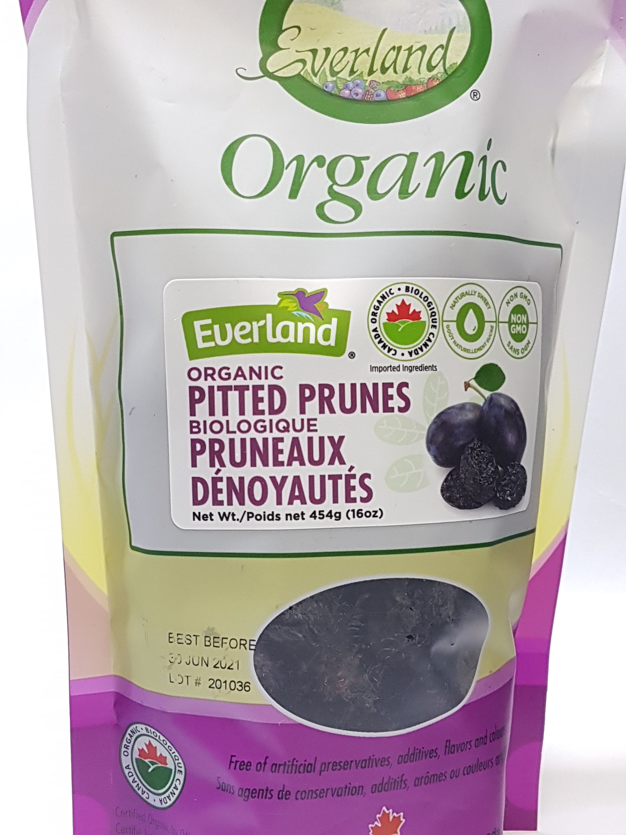 Everland Organic Pitted Prunes (454g) - Lifestyle Markets