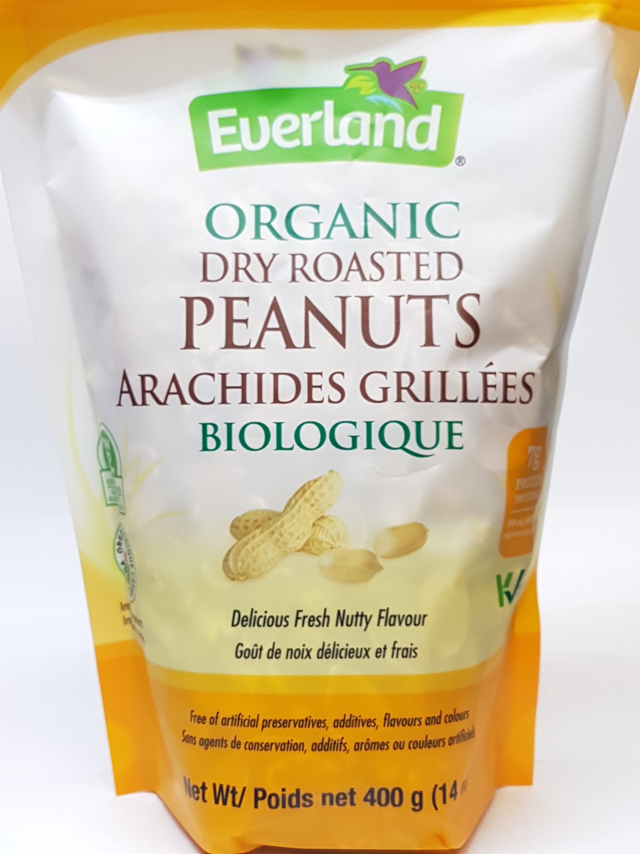 Everland Organic Dry Roasted Peanuts (400g) - Lifestyle Markets