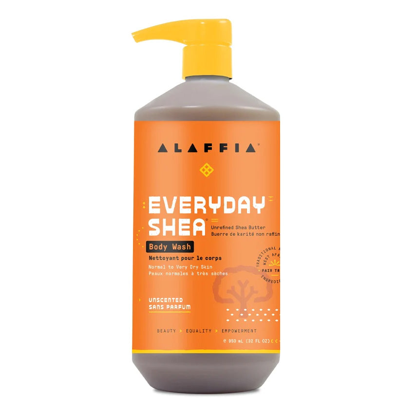 Alaffia Everyday Shea Body Wash - Unscented (950ml) - Lifestyle Markets