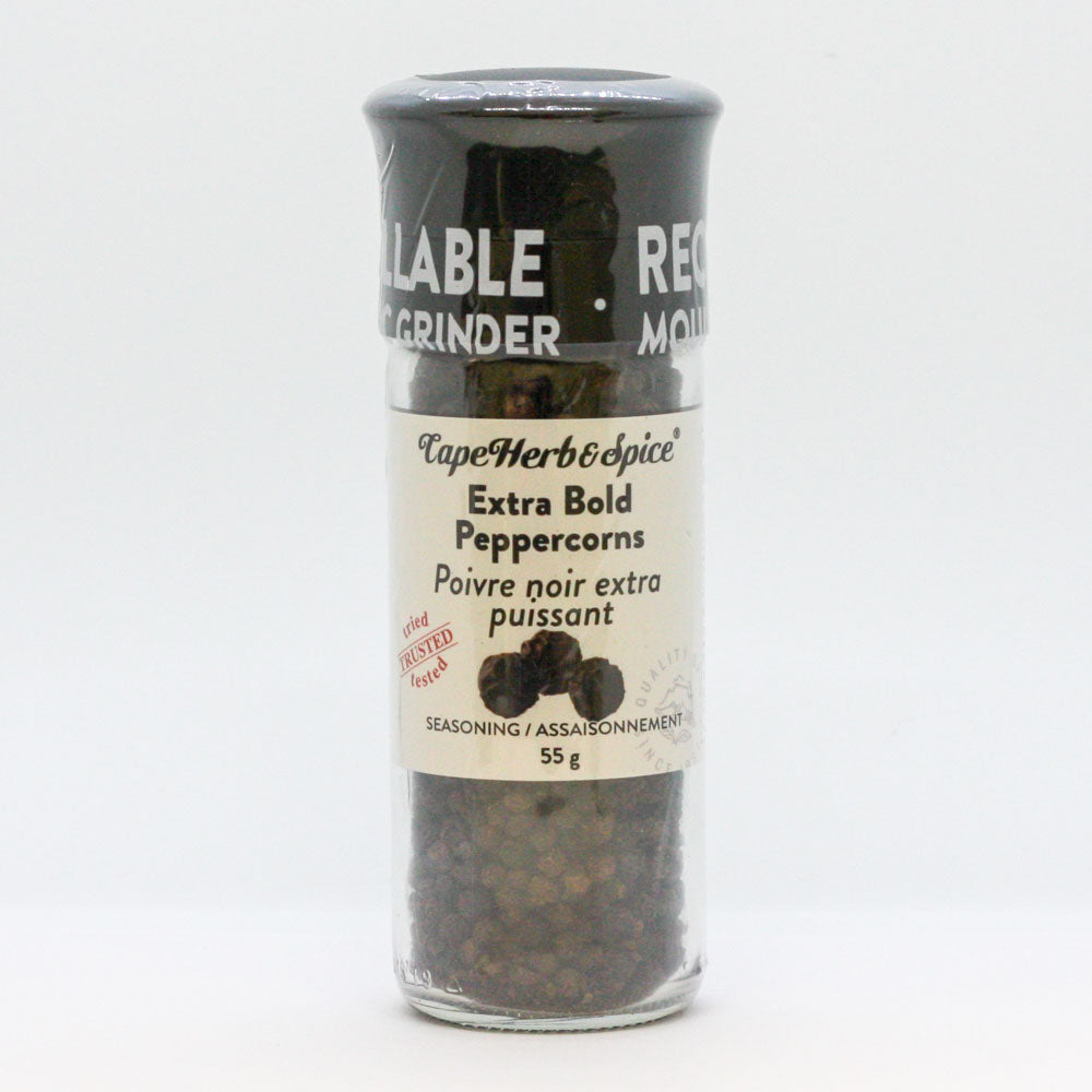 Cape Herb & Spice Extra Bold Peppercorns - Grinder (55g) - Lifestyle Markets