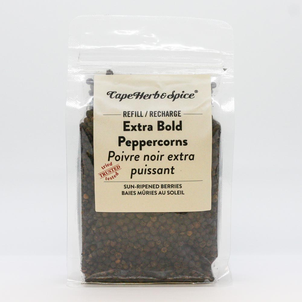 Cape Herb & Spice Extra Bold Peppercorns - Refill (200g) - Lifestyle Markets