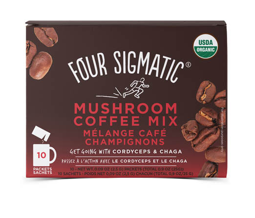 Four Sigmatic: Mushroom Coffee Mix w/ Cordyceps & Chaga - 10 sachets (25g) - Lifestyle Markets