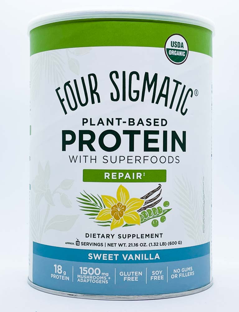 Four Sigmatic Plant-Based Protein - Sweet Vanilla (600g) - Lifestyle Markets