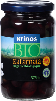 Krinos Organic Kalamata Olives (375ml) - Lifestyle Markets