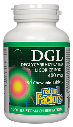 Natural Factors DGL Licorice (90 Chewable Tablets) - Lifestyle Markets