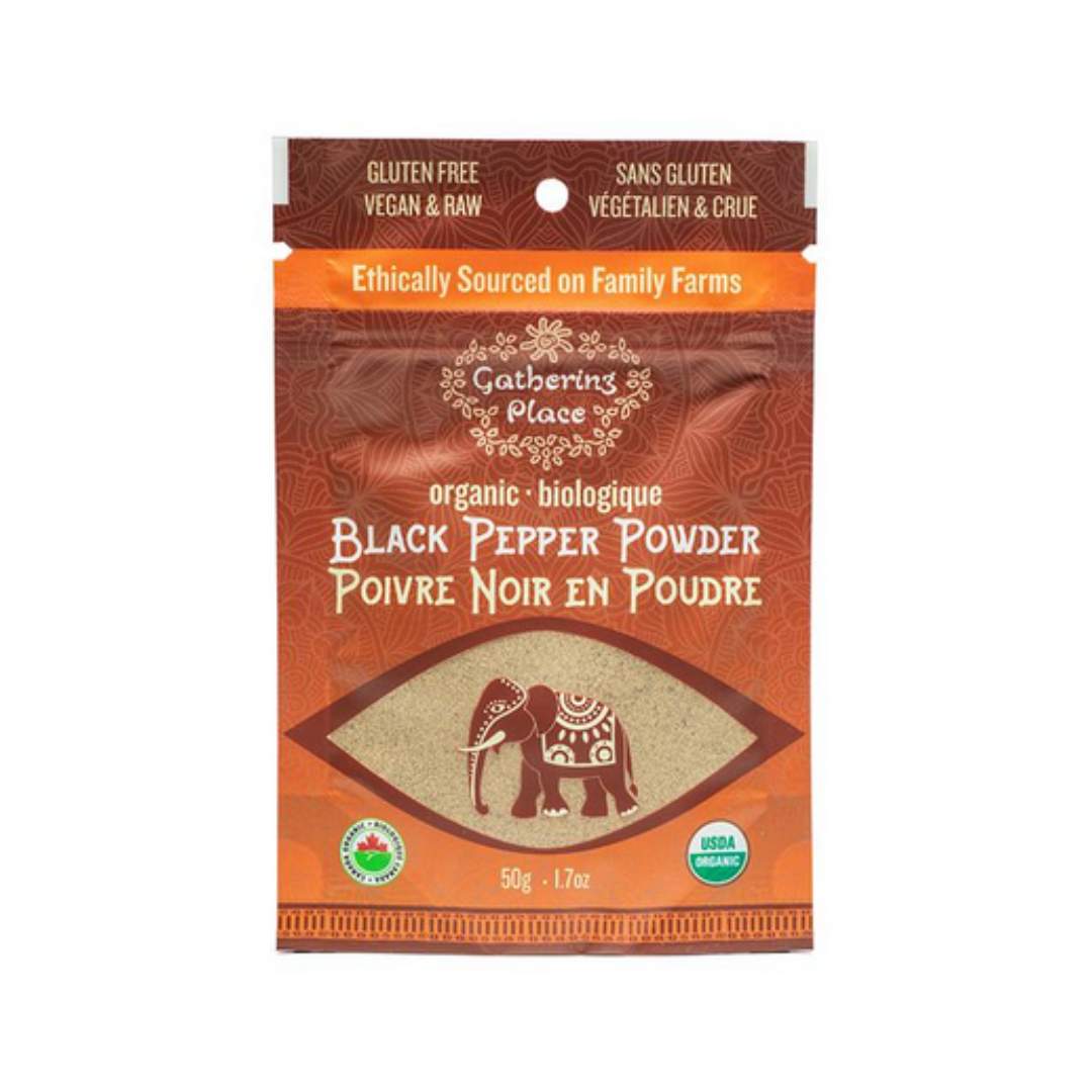 Gathering Place Organic Black Pepper (50g) - Lifestyle Markets
