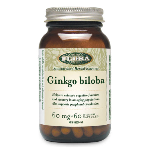 Flora Ginkgo Biloba (60mg) (60 VCaps) - Lifestyle Markets