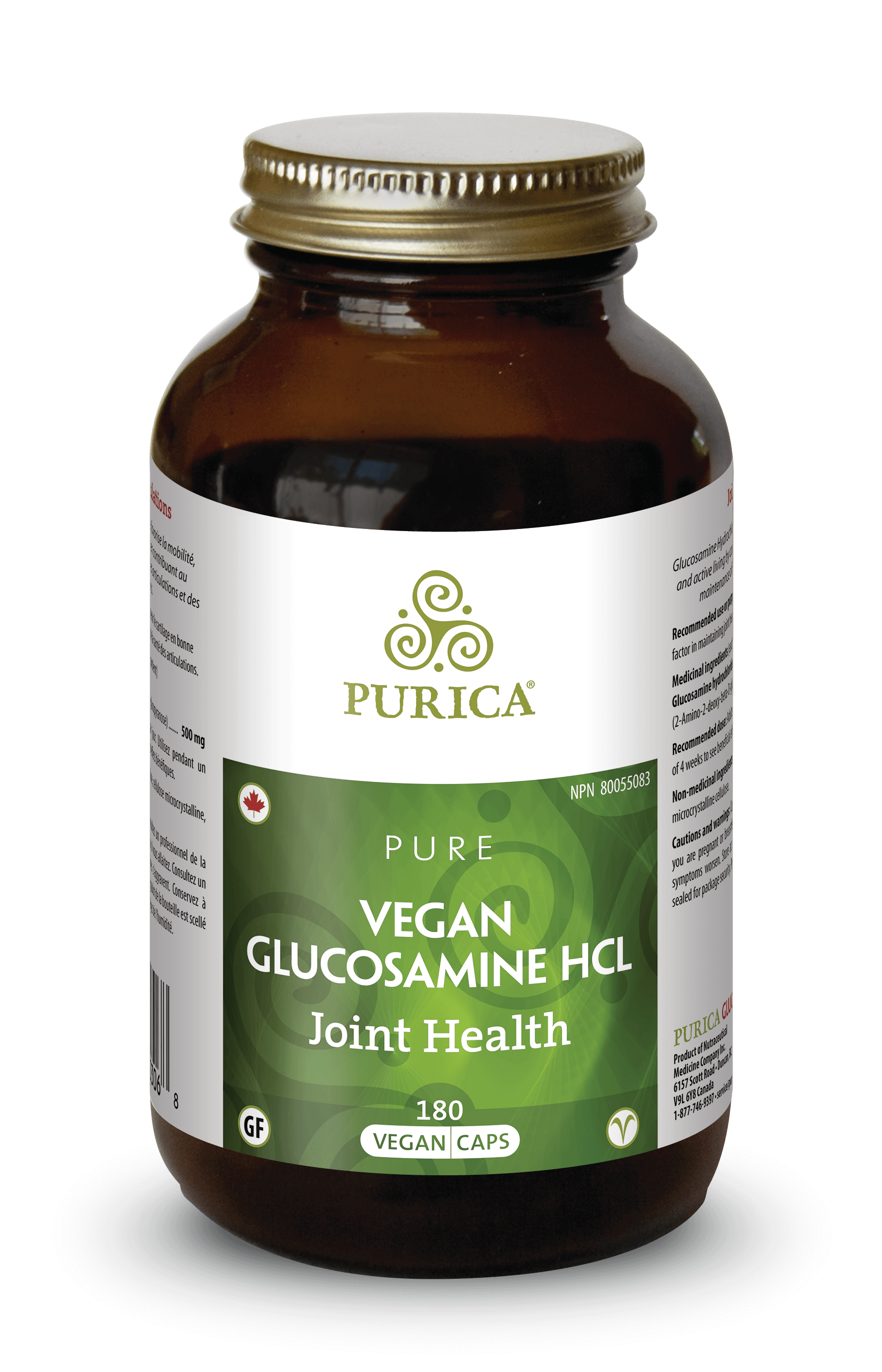 Purica Pure Vegan Glucosamine (180 Vegan Capsules) - Lifestyle Markets