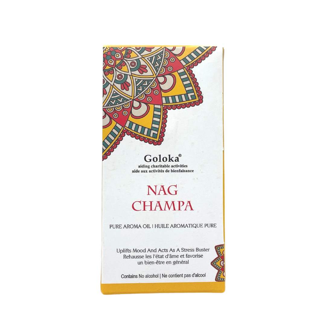 Goloka Aroma Oil - Nag Champa (10ml) - Lifestyle Markets