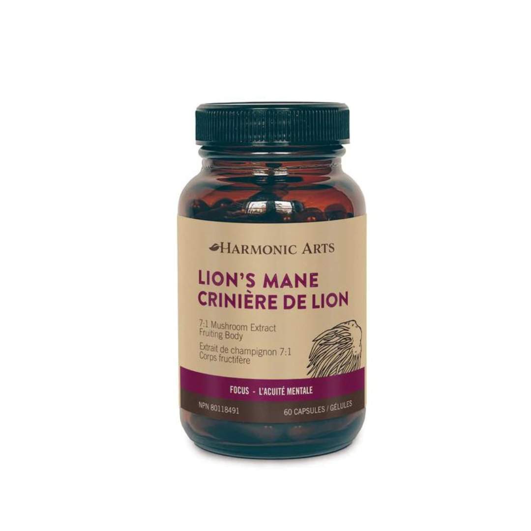 Harmonic Arts Lion's Mane Mushroom (60 Caps) - Lifestyle Markets