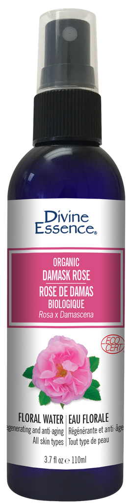 Divine Essence Organic Damask Rose Floral Water (110ml) - Lifestyle Markets