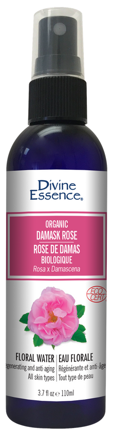 Divine Essence Organic Damask Rose Floral Water (110ml) - Lifestyle Markets