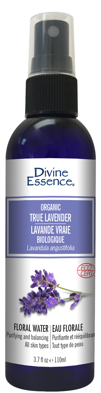 Divine Essence Organic True Lavender Floral Water (110ml) - Lifestyle Markets